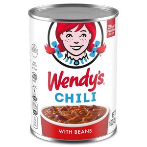 Wendy's Chili With Beans, Canned Chili, 15 oz. (EXP 03/20/28)