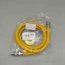 72" Flexible Gas Line Hose,Appliance Gas Line with Connector 1/2" MIP 1/2"FIP Fitting OD(1/2" ID) Gas Range Connector Kit for Stove,Gas Stove,Dryer,Water Heater By MIFLUS