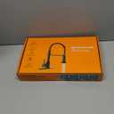 Durable Kitchen Sink Faucet with Sprayer, Compatible with 1 Hole or 3 Hole, 360 Rotatable Commercial Pull Out Kitchen Sink Faucets Spring Laundry Camper Utility Wet Bar (Pull Out, Brushed Nickle)