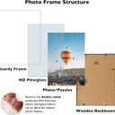 JCJMY 19x27 Picture Frame White for Poster Photo Picture, Horizontal and Vertical Formats for Wall Hanging, 19 x 27 Wall Gallery Poster Photo Frame for 19 by 27 Photos Posters, White