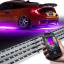 OPT7 Aura Pro Underglow LED Lights Kit for Cars with APP & Remote Control, RGB Multicolor Modes, Music Sync, Waterproof Rigid Aluminum Light Bar, Exterior Neon Accent Underbody Lighting, Car Gifts