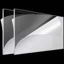 Roowest 2 Pcs 24 x 48 Inch, 3/16 Inch Thick Clear Acrylic Sheet Plastic Sheet Cut to Size Acrylic Board Panel for Craft Engraving Display
