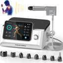 2026 Upgraded Shockwave Therapy Machine, Non-Invasive Extracorporeal ESWT Shockwave Therapy with 8 Heads for Pain Relief, Muscle, Joint & Tissue Regeneration, 10 bar & 10 Modes for Home & Institution