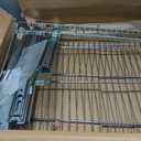 2 Tier Pull Out Cabinet Organizer, 26" W x 21" D Heavy-Duty Metal Sliding Drawer Shelf for Kitchen Cabinets, Chrome, Doesn't Include Door Fittings