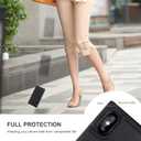 Bocasal Crossbody Wallet Case for iPhone X Xs Credit Card Holder PU Leather Kickstand Shockproof Detachable Cross Body Strap Lanyard Magnetic Closure 5.8 inch(Black)