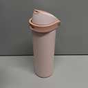 POWCAN 24 oz Insulated Water Bottle for Sports: 2-in-1 Lid with Push-Button Spout & Quick-Flip Straw, Leakproof, Car Cupholder Friendly, Stainless Steel for Gym, School, Travel (Cotton Candy)