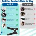 Dog Leg Braces for Back & Front Legs- Dog Hock & Ankle Joint Brace for Weak Back Legs with 2 Metal Strips, Reflective Trim for Sprain, Injury, Arthritis, Wound Recovery,Black,XL