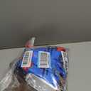 Creepy Doll Costume for Kids Ghost Mask Stripe Top Jumpsuit Halloween Costume Cosplay Props Boys Girls (L/150, Blue)