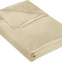 400 Thread Count 100% American Grown Cotton Sand Flat Sheet Only - Cooling Sheets - Luxury Sateen Weave - Full Size Flat Sheet Sold Separately - Super Soft Cotton Top Sheets (Full, Moroccan Sand)