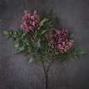 Juxdp 4 Pcs Artificial Nandina Berry Stem for Vase - 36" Realistic Faux Berry Spray, Fake Plant Branches with Stems for DIY Bouquet, Shower, Farmhouse, Mantel, Home Decor (Dusty Plum)
