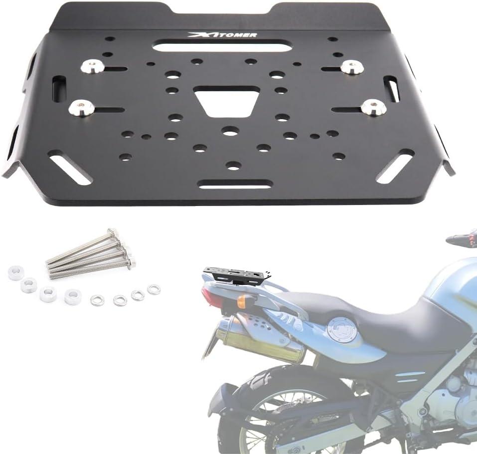 Xitomer Luggage Rack Compatible with BMW F650GS BMW F 650 GS Dakar 2000 2001 2002 2003 Rear Rack Carrier Motorcycle Luggage Rack Fit for GIVI, Shade, SW-Motech top case