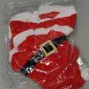 Dog Christmas Dress Santa Costume for Small Pet Dogs Cat Christmas Pet Outfit Red Puppy Dress Party Accessories (Large)