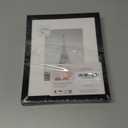 Upsimples 8x10 Picture Frame, Display Pictures 5x7 with Mat or 8x10 Without Mat, Wall Hanging Photo Frame, Black, 2 Pack