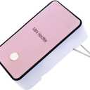 Safety Energy-Saving Heater Mini Portable Room Office Desktop Electric Fan Heater Air Warmer (Pink)