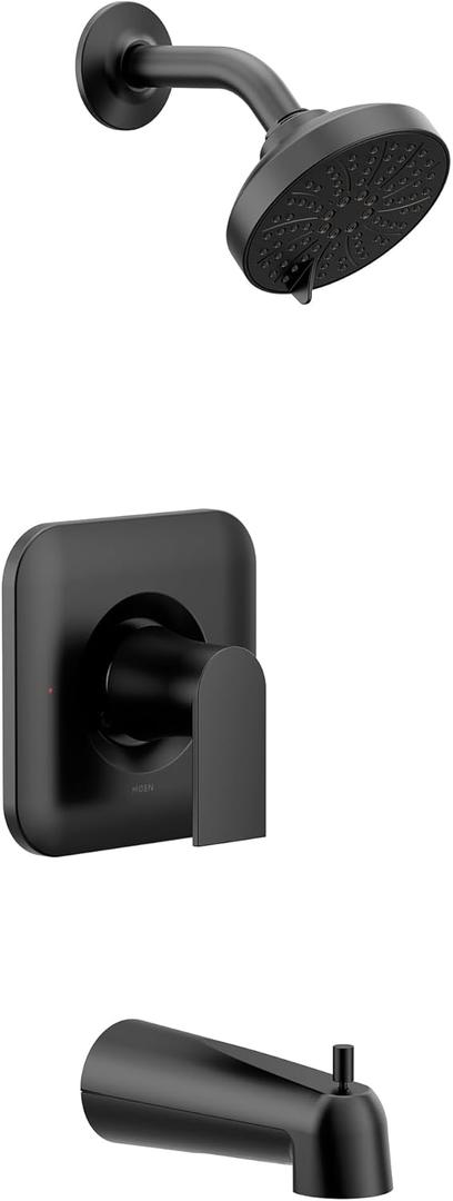 Moen T2473EPBL Genta LX Posi-Temp Pressure Balancing Eco-Performance Modern Tub and Shower Trim Valve Required, Matte Black