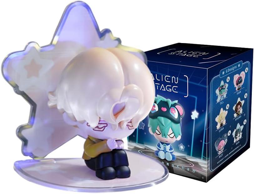 Anime Blind Box, Cute Alien Stage Series Anime Blind Box Figure, Kawaii Collectable PVC Figure for Alien Stage Fans Birthday Gifts (1PC)