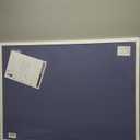 INNOVART Cork Bulletin Board with Push Pins, White Wood Frame, Notice Board for Home, Office, School (40" x 30")