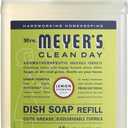 MRS. MEYER'S CLEAN DAY Liquid Dish Soap Refill, Biodegradable Formula, Lemon Verbena (48 Fl Oz (Pack of 1))