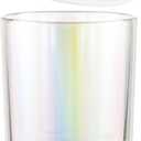 CandMak Candle Jars, 14 Pack 6 OZ Empty Glass Candle Vessels Containers Jars Bulk with Clear Lids for Candle Making (Luxury Iridescent)