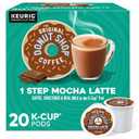 The Original Donut Shop Mocha One-Step Latte, Single Serve Coffee K-Cup Pod, Flavored Coffee, 20 Count (EXP 09/09/26)