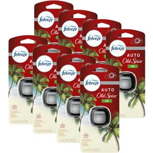 Febreze Car Vent Clip Air Freshener, Odor Eliminator for Up to 30 Days Freshness, 3 Count (Pack of 1) Clip, Fiji