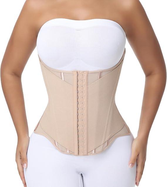 SHAPSHE Waist Trainer Corset for Women Tummy Control Cincher Tan 3XL