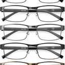 Gaoye Reading Glasses Men/Women, Eyeglasses, Blue Light Readers for Men/Women, Computer Eye Glasses, Cheaters 2.25X, Pack of 5