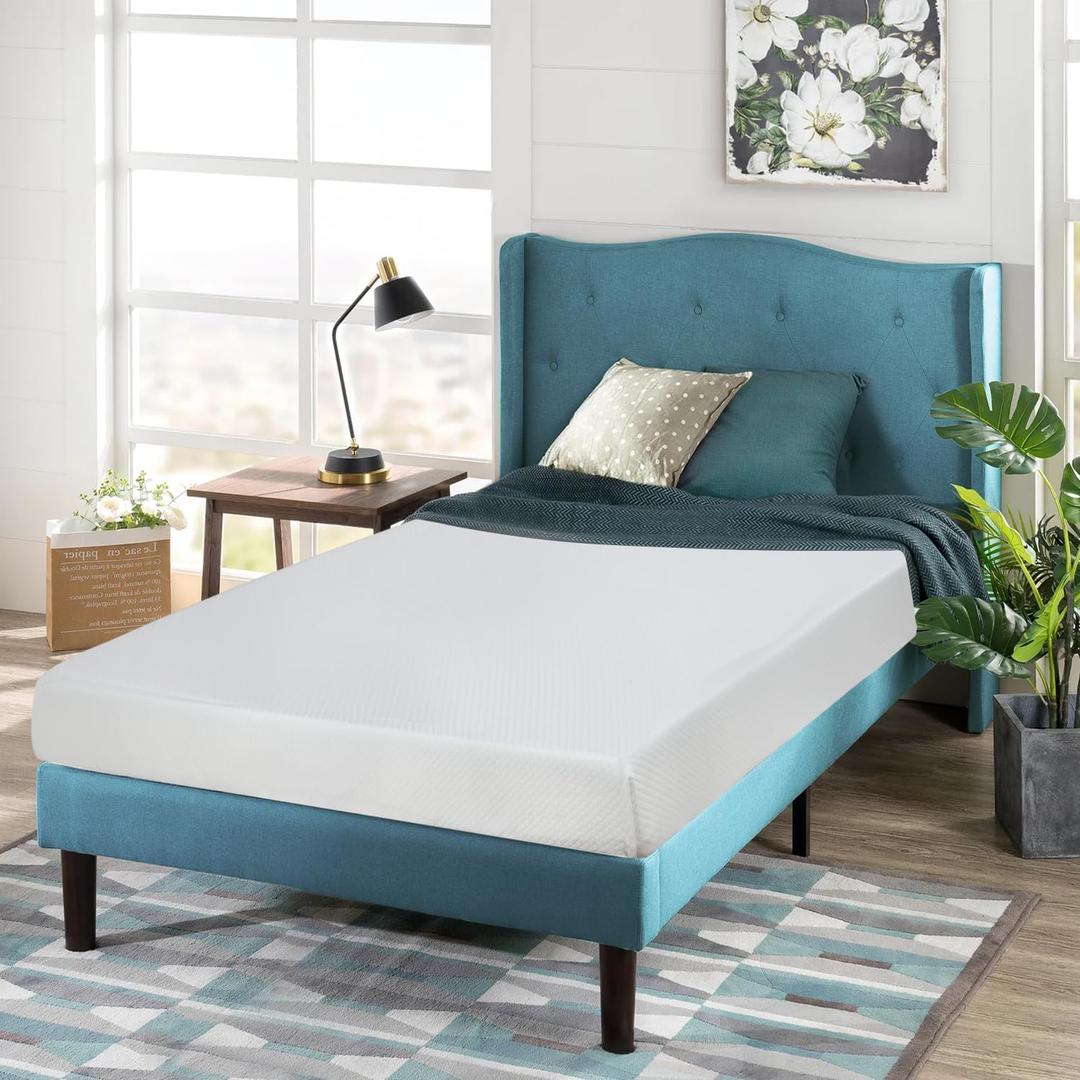 MKDLUFEI 8 Inch Twin Mattress, CertiPUR-US Certified Gel Memory Foam Mattress with White Washable Cover, Medium Firmness, Twin Size