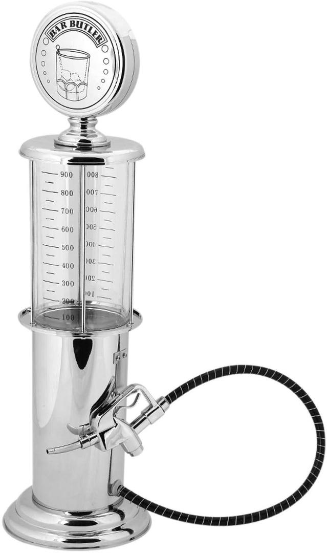 Joyzan Gas Pump for Drinks, 1000cc Single Beer Dispenser Mini Alcohol Liquor Keg Wine Station Soft Beverage Whiskey Decanter Tower Bottle Container Dispensing Home Tap Party Bar Vodka Tequila