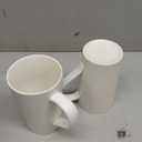 20oz Ceramic Coffee Mugs Set of 2, Large White Coffee Cups with Handle, Microwave and Dishwasher Safe, 20 Ounce Stoneware Tea Mugs for Home and Office, Gift for Coffee Lovers