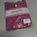 Missufe Women's Summer Boat Neck Short Sleeve Cut Out Knit Bodycon Casual Dress (XL)