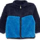 The Children's Place Baby Boys And Toddler Cozy Fuzzy Sherpa JacketJacket (5T, Blue Colorblock)