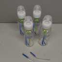 Dr. Brown's Anti-Colic Options+ Narrow Glass Baby Bottle with Level 1 Slow Flow Nipple, BPA-Free, 8 oz/250 mL, 0m+, 4-Pack 