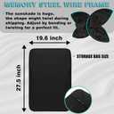 BestEvMod Foldable Roof Sunshade Compatible with 2026 2025 2024 Tesla Cybertruck Accessories Upgraded Heat Reflective Tech Accessories Sunroof Reflective Sun Shade (Roof Sunshade)
