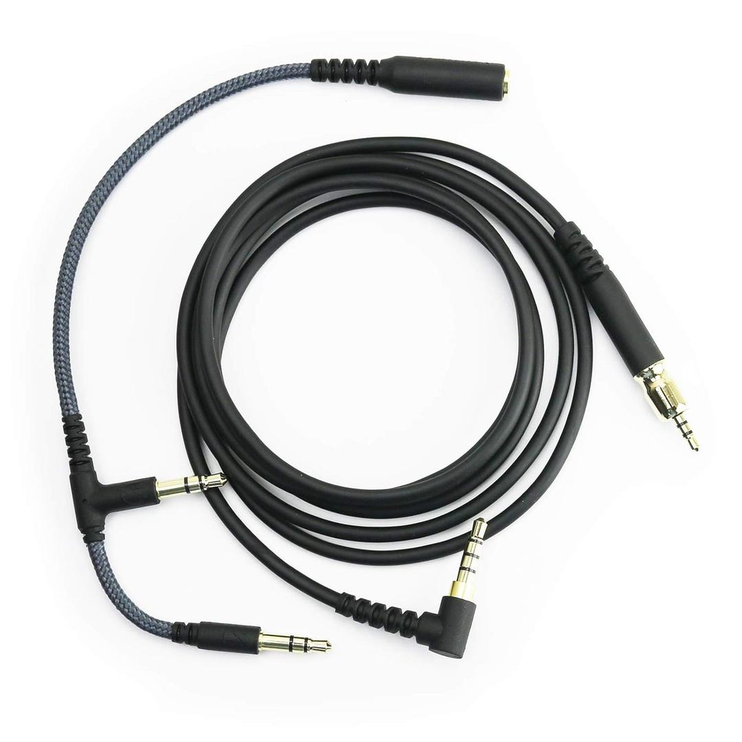 NewFantasia Replacement Audio Cable Compatible with Sennheiser Game Zero, Game ONE, PC373D, PC37X, GSP350, GSP500, GSP600 Gaming Headsets 1.2m/4ft