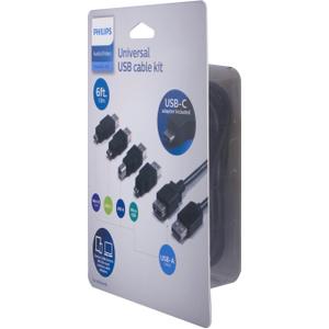 Philips Universal USB Cable Kit,Black