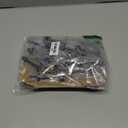 HOMOTEK 4 Pack Heavy Duty Solid Rigid Door Stop with Soft Rubber Tip, Zinc Die Cast Door Stopper Protect Wall & Door,Antique Brass