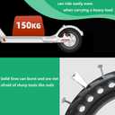 8.5x2 Inch Electric Scooter Solid Tires, 50/75-6.1 Rubber Replacement Wheels for Gotrax GXL V2/XR/APEX & Xiaomi M365/M365 Pro/1S/Pro 2 & All 8.5" Scooters, Never Puncture (2PCS)