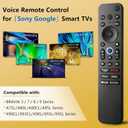 Voice Remote for Sony-TV-Remote Control Replacement, for All Sony Bravia Google Smart TVs Series with Voice Function