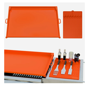 36" Blackstone Silicone Griddle Cover & 16" Silicone Spatula Mat, Premium Food Grade Reusable Grill Mat for Comprehensive Protection, Protect Your Griddle from Dirt & Rust All Year Round