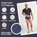 ExOfficio Men's Give-N-Go 2.0 Brief, Navy, Small