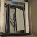 Set of 2 Folding Banquet Table Legs - Sturdy Foldable Table Legs w/Non-Slip Plastic Tips & All-Around Welds - Sleek Black Finish 19 Gauge Steel - 24" W x 72" H Standing Desk Legs