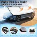 Custom Fit Windshield Sun Shade for BMW 4-Series 2021-2026, Blocks UV & Heat, Front Window Sunshade Accessorie, Easy Fold & Store Keep Your Car Cooler