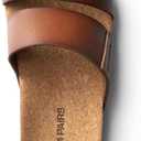 DREAM PAIRS Women's Platform Slides Sandals Comfortable Arch Support Two Strap Slip On Fashion Beach Wedge Sandals, US 9