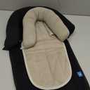 COOLBEBE Upgraded 2-in-1 Babybody Supports for Newborn Infant - Extra Soft Breathable Car Seat Insert Cushion Pad, Perfect for Carseat, Stroller, Swing, Bouncer, Black