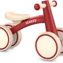 SEREED Baby Balance Bike for 1 Year Old Boys Girls 12-24 Month Toddler Balance Bike, 4 Wheels Toddler First Bike, First Birthday Gifts (Red)