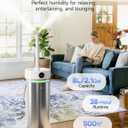 Feekaa Stainless Steel Humidifier, 8L/2.1Gal Cool Mist Humidifiers for Bedroom, Easy to Clean Humidifier Large Room with Diffuser, Humidifiers for Baby Kids Nursery Living Room Office Plant