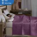 YnM Exclusive Cooling Weighted Blanket, Smallest Compartments with Glass Beads, Bed Blanket for One Person of 140lbs, Ideal for Twin/Full Bed (48x72 Inches, Pounds, Fuchsia)