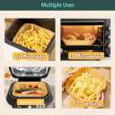 parchment paper for air fryer,8.7 * 5.5inch rectangle air fryer liners disposable,125pcs non-stick airfryer liners rectangle free of bleach, compatible with 8-9 Qt baskets