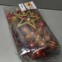 Shareconn 106PCS Christmas Balls Ornaments Set, Colorful Shatterproof Plastic Decorative Baubles for Xmas Tree Decor Holiday Wedding Party Decoration with Hanging Hooks, Red & Gold